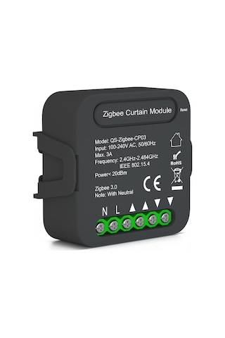 Lepmerk-qs-zigbee-cp03 Tuya Zigbee Akıllı Perde Anahtar Modülü E20409