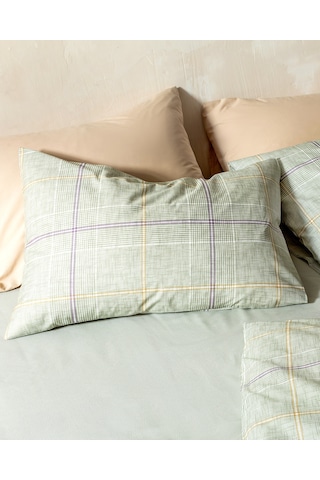 Bettine Çift Kişilik Pamuklu Baskılı Nevresim Takımı - Haki 8684427218709 Çok Renkli