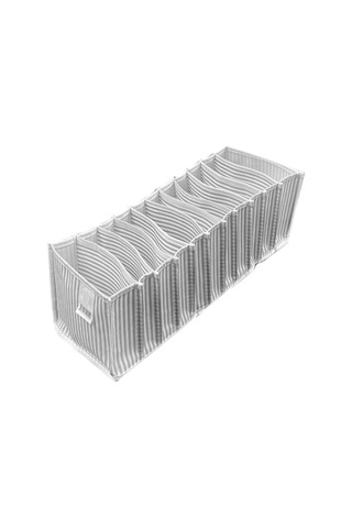 11 Gözlü Çekmece Ve Dolap Içi Akordiyon Düzenleyici Organizer S Beden 6'lı Set Beyaz