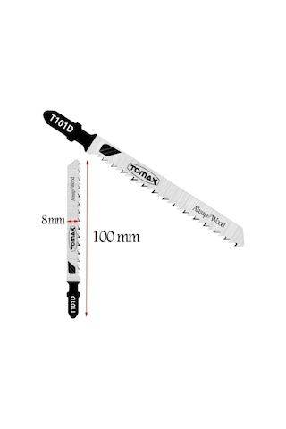 Tomax Sert Kesim Ahşap Dekupaj Ağzı T101d - 5'li Paket