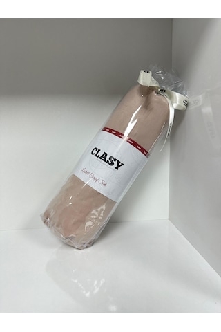 Clasy Ranforce Lastikli Çarşaf Seti Tek Kişilik Açık Düz Kahverengi Çok Renkli