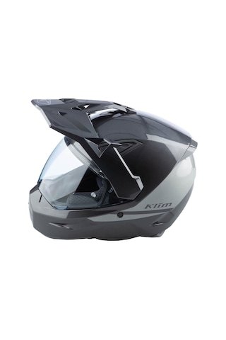 Klim X1 Alpha Carbon Korumalı ADV Motosiklet Kaskı Metalik Gri