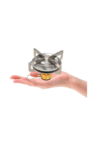 Ximistore9 Stainless Steel Çıkarılabilir Fırın, 3500w Güç, 190g Hafif, Kamp Ve Doğa Etkinlikleri İçin Taşınabilir Isıtıcı Altın - Gümüş