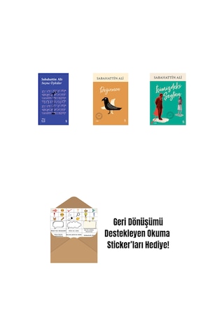 Everest Açıkhava 1 - Sabahattin Ali Seçme Öyküler + Değirmen + İçimizdeki Şeytan + Okuma Sticker'ları