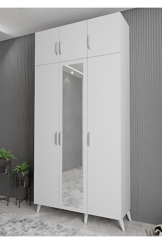 Açelya Portmanto Vestiyer Beyaz 105 cmM5