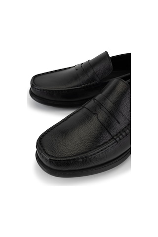 Tamer Tanca Erkek Hakiki Deri Siyah Loafer Ayakkabı 298 3310-4099 Erk Ayk Y26 Sıyah Gutı