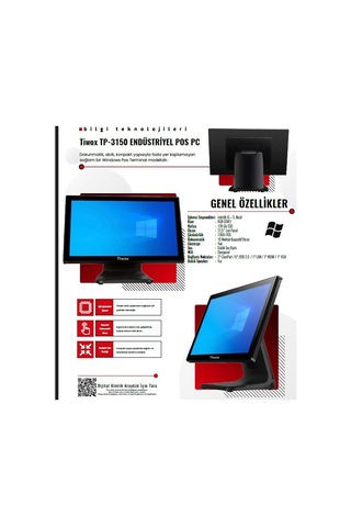 Tıwox Tp 3150 İ5 5 Nesil 8gb Ram 128 Ssd 21,5'' Endüstriyel Pos P
