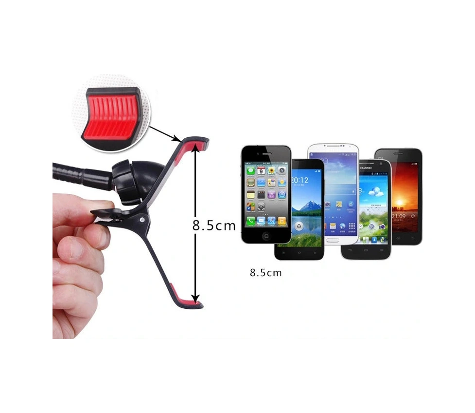 Akrobat Telefon Tutucu Oynar Başlıklı Siyah Kahverengi