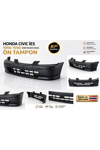 Honda Civi İes Makyajsız Kasa Ön Tampon 1996-1998 Model Araçlarla Uyumludur