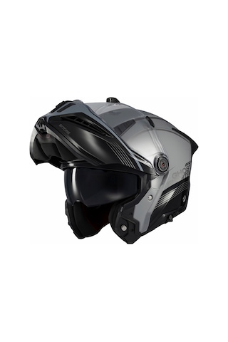 Axxis Ghostfighter Sv Bitone C2 Gri Motosiklet Çene Açılır Kaskı Gri