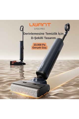 Uwant D700 Pro Islak & Kuru Otomatik Dikey Süpürge Lacivert
