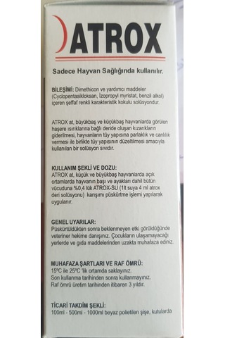 ATROX BİT İLACI 100 ML