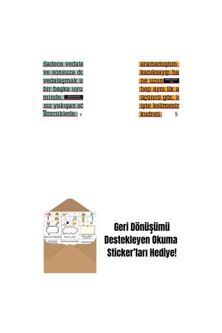 Parçalanmış Divan + Altı + Okuma Sticker'ları