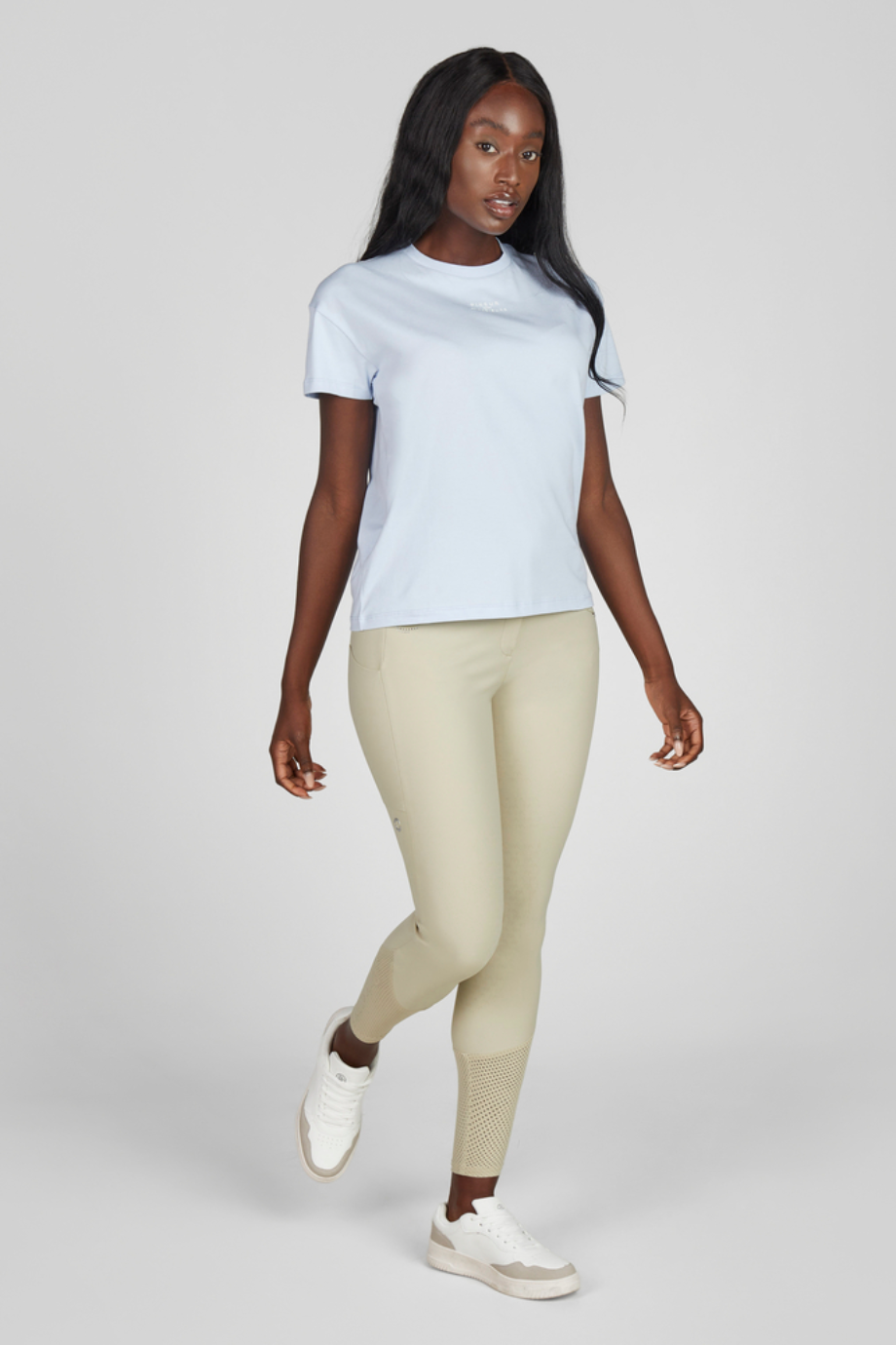 Pikeur Oversized Athleisure 1244 Lüks Günlük Kadın Tişört Açık Mavi