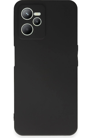 Newface - 487 - Realme C35 Kılıf First Silikon - Csmo-tex - - Siyah