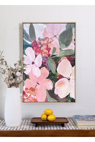 The Mia Floral Kanvas Tablo 60x90 Cm Tbl0069