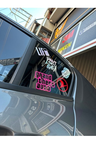 5 Li Oto Sticker Seti Zar 0