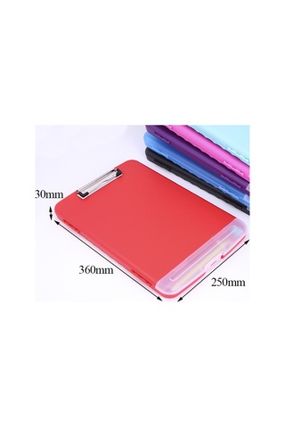 Symbee Mavi Transparent A4 Ofis Belge Kutusu - Plastik Çizim Kalemi, Dosya Ve Evrak Saklama Kutusu F01 360x250x30mm