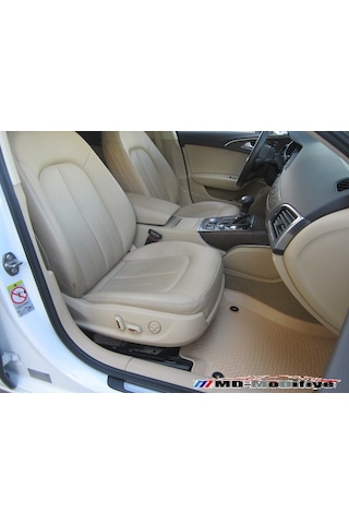 Audi A6 C7 Bej Havuzlu 3D Paspas. 2011-2018