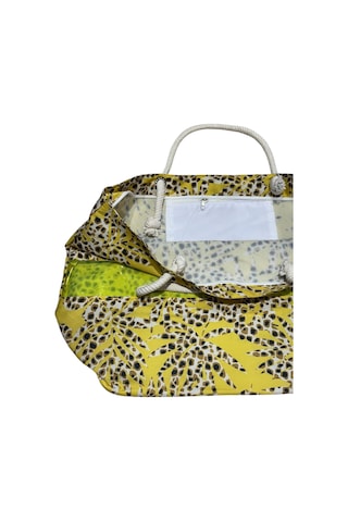 Monte Lui 1011 Plaj Çantası İnce Yaprak Desen Çok Renkli