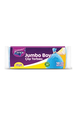 Güçlü Çöp Poşeti Jumbo Boy 80 X 110 Cm 10 Lu - Mavi X 6 Paket