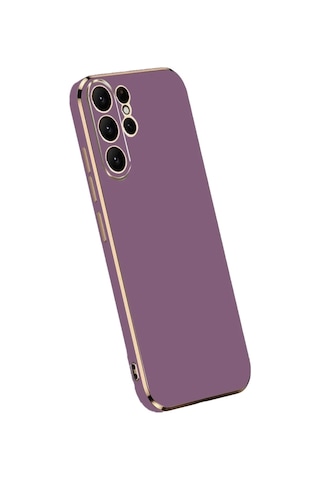 Durukar Samsung Galaxy Uyumlu - S24 Ultra Kılıf Volet Silikon - Mor
