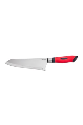 Chefline Pro 5 Parça Mutfak Bıçak Seti + Meyve Bıçağı Hediyeli Paslanmaz Çelik Kırmızı