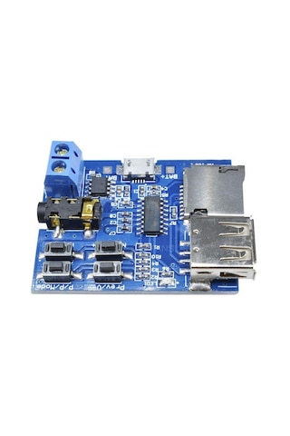 Elektronikport-Mp3 Oynatıcı Tf Kart Ve Usb Flash Disk Girişli Modül (Mp3 Formatı