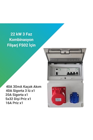 Filşarj 22 Kw 3 Fazlı Trifaze Kombinasyon Kutusu