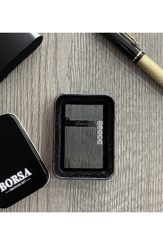 Üstü Desenli Dupont Modeli Siyah Çakmak