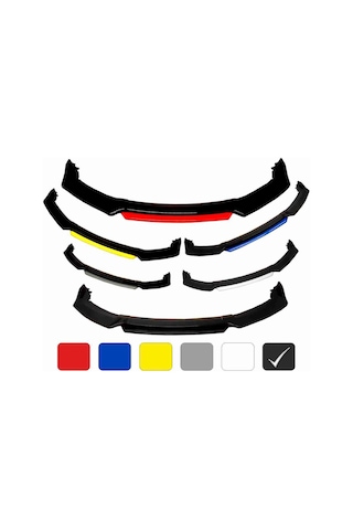 Ford Focus 3 - 3.5 Ön Tampon Eki Body Kit Lip Karlık Siyah