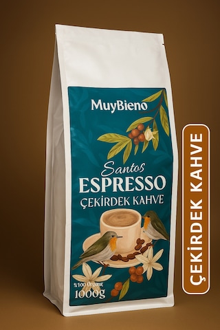 Santos Espresso Çekirdek Kahve - 1000 Gr. Çekirdek Kahve