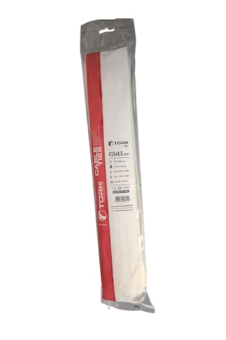 Tork 430x4,5 Mm Plastik Kablo Bağı Beyaz 100 Adet