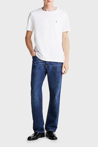 Tommy Hilfiger Erkek T Shirt Mw0mw37267 Ybr Beyaz Beyaz