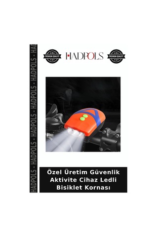 Özel Üretim Güvenlik Aktivite Cihaz Ledli Bisiklet Kornası Çok Renkli