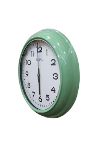 Regal 4290 Hw Özel Seri Metal Kasa Akar Sessiz Saniyeli Duvar Saati Çok Renkli