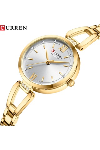 Curren 9092 Quartz Kadin Kol Saati Orjinal Kutusunda -gümüş Renk Kadran Gold