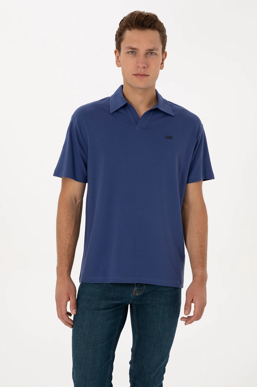 U.s. Polo Assn. Erkek İndigo Tişört 50324787-vr028 İndigo