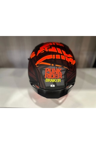 Mt Braker Sv Punk Rider B5 Kapalı Motosiklet Kaskı Kırmızı - Mat Siyah