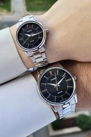 Casio Csgnct105 Sevgili Çift Kol Saati Gümüş