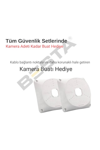 5mp Lens 1080p Warm Led 4 Kamera 500gb Hdd Güvenlik Kamerası Seti