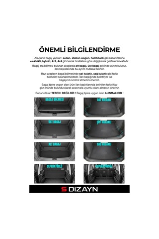 S-dizayn Toyota Proace City Seperatörlü 3d Pro Bagaj Havuzu 2019 Üzeri A+ Kalite