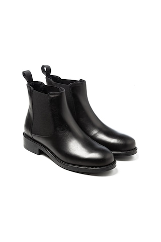Nero Black Bot Kadın 98l3 Frau Seta Ankle Boot Nero Siyah