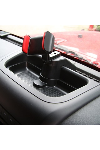 Dianziye Jeep Wrangler Jk 2012-2017 İçin Abs Siyah Konsol Depolama Kutusu Ve Telefon Tutucu - Szzt04365 Siyah