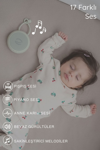 Budizzz Beyaz Gürültü Cihazı Pışpışlı Ninnili Radyasyon İçermeyen Bebek Uyku Arkadaşı