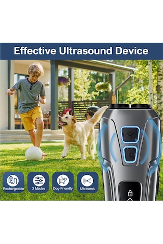 Moveevo Şarjlı Taşınabilir Ultrasonik Köpek Kovucu - Çok Amaçlı Havlama Susturucu, Gürültü Önleyici Eğitim Aparatı