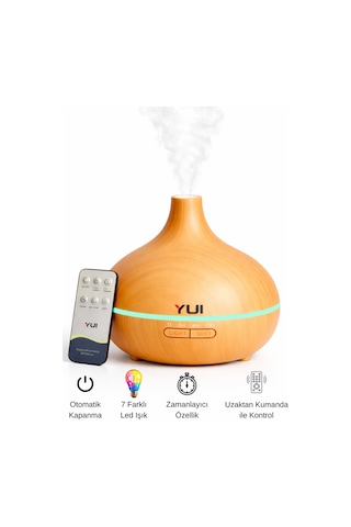 Ah30 Hava Nemlendirici Buhar Makinesi Ultrasonik Aroma Difüzör Oda Nemlendirici Işıklı