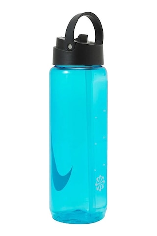 Nike Recharge Straw Pipet Bottle 24 Oz 0,71lt Bpa Free Bpa İçermeyen Pipetli Suluk Mavi Mavi