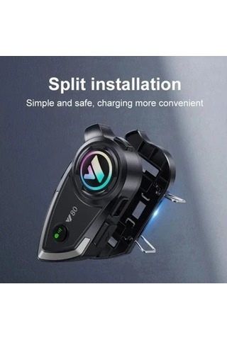Y80 Kablosuz Bluetooth Motosiklet Kask Kulaklık Intercom Kaliteli