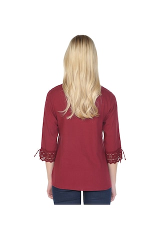 Zehra Şile Bezi Bluz Bordo Brd Bordo